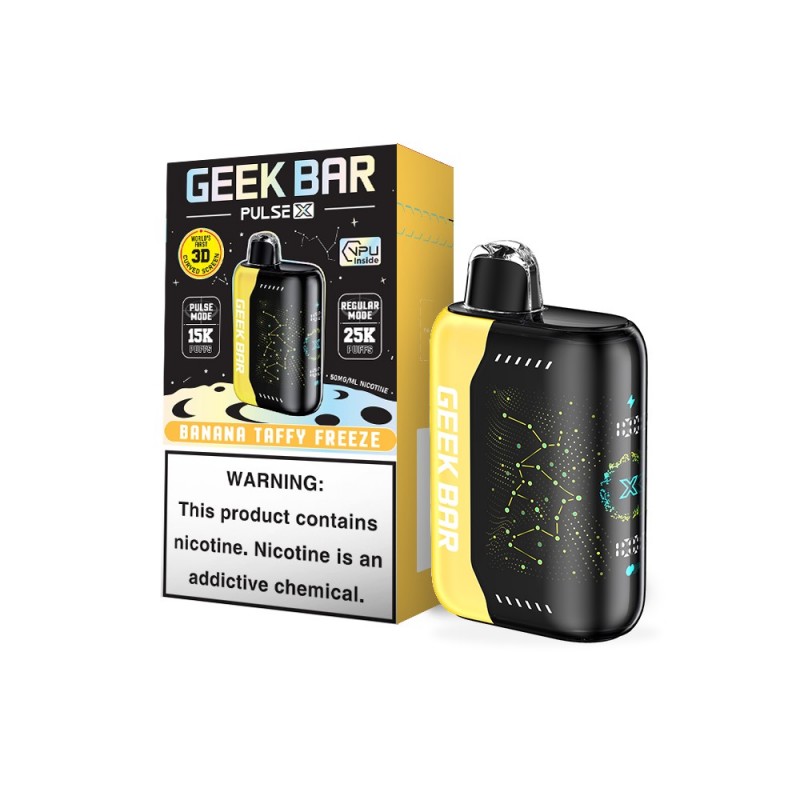 GEEK BAR PULSE X DISPOSABLE 5% 25K PUFFS BOX OF 5