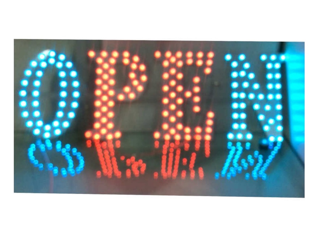 BUSINESS IMAGE SIGN RGBW WAVE MINI OPEN