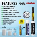 SMYLE LABS PENJAMIN LIP BALM 510 CARTRIDGE BATTERY & STORAGE