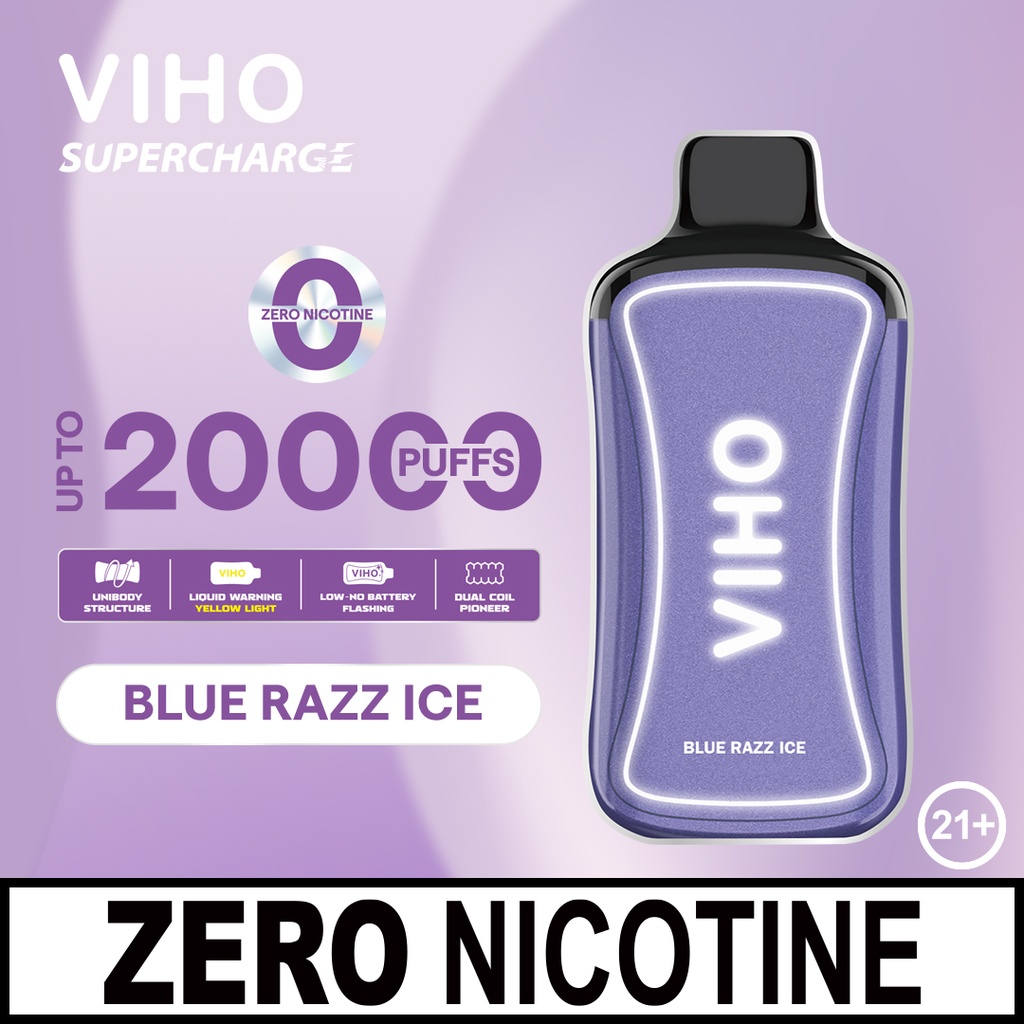 VIHO SUPERCHARGE DISPOSABLE 20K PUFFS 0% 5CT