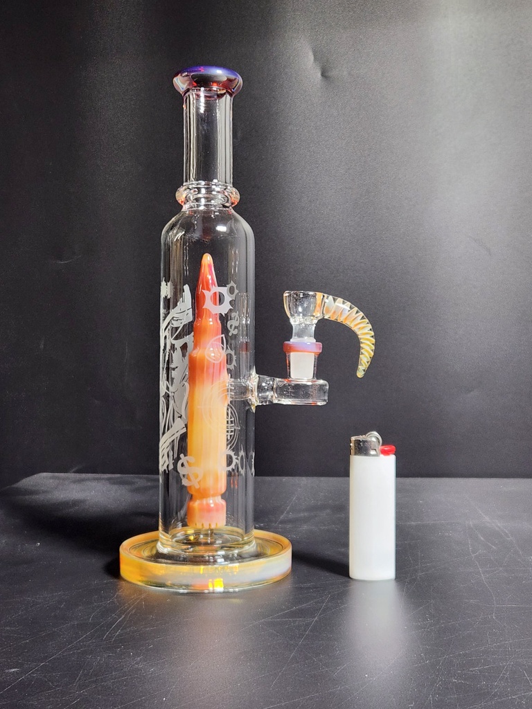 GLASS WATER PIPE EG-38 B ASSORTED COLORS