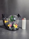 GLASS WATER PIPE WCG30-0222 Y ASSORTED COLORS