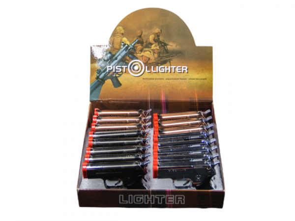 LARGE PISTOL DOUBLE TORCH GH-9072A BOX OF 16