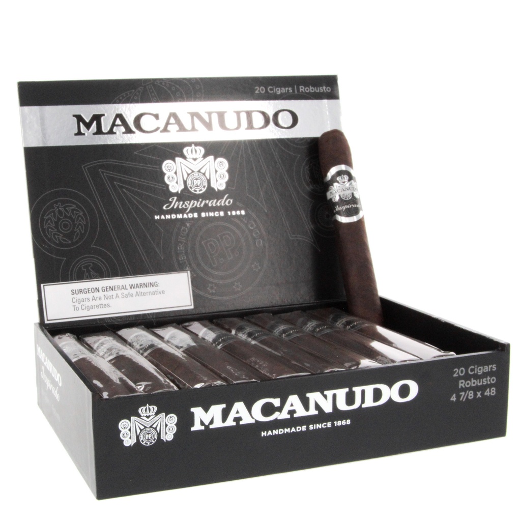 MACANUDO INAPIRADO BLACK ROBUSTO 4 7/8BOX(20)