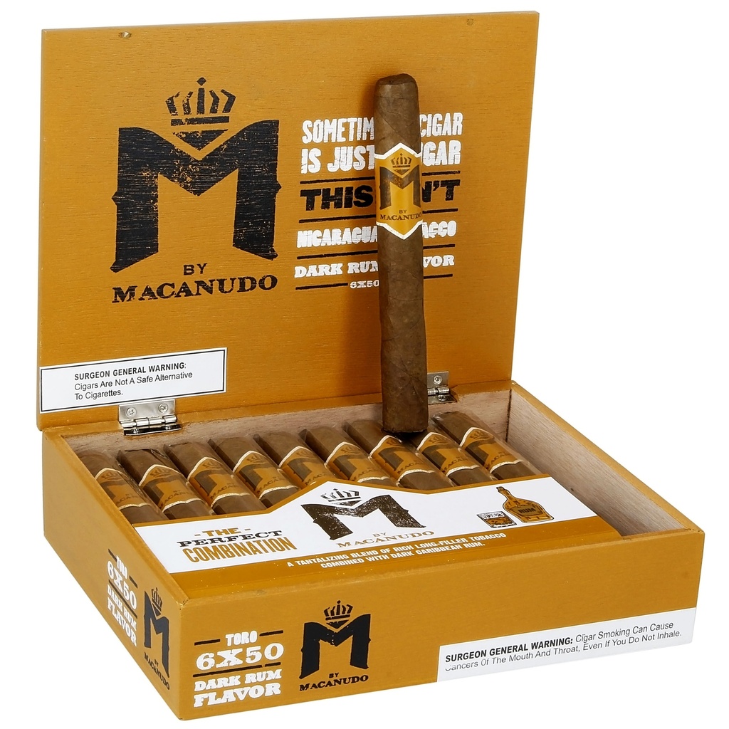 MACANUDO M DARK RUM FLAVOR TORO 6+50 (20)