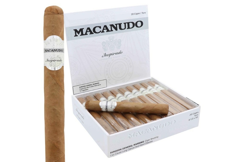 MACANUDO INSPIRADO WHITE TORO 6x50 BOX(20)