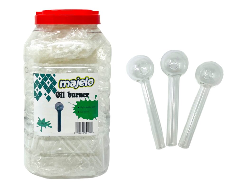 MAJELO 6" GLASS OIL BURNER 60CT JAR