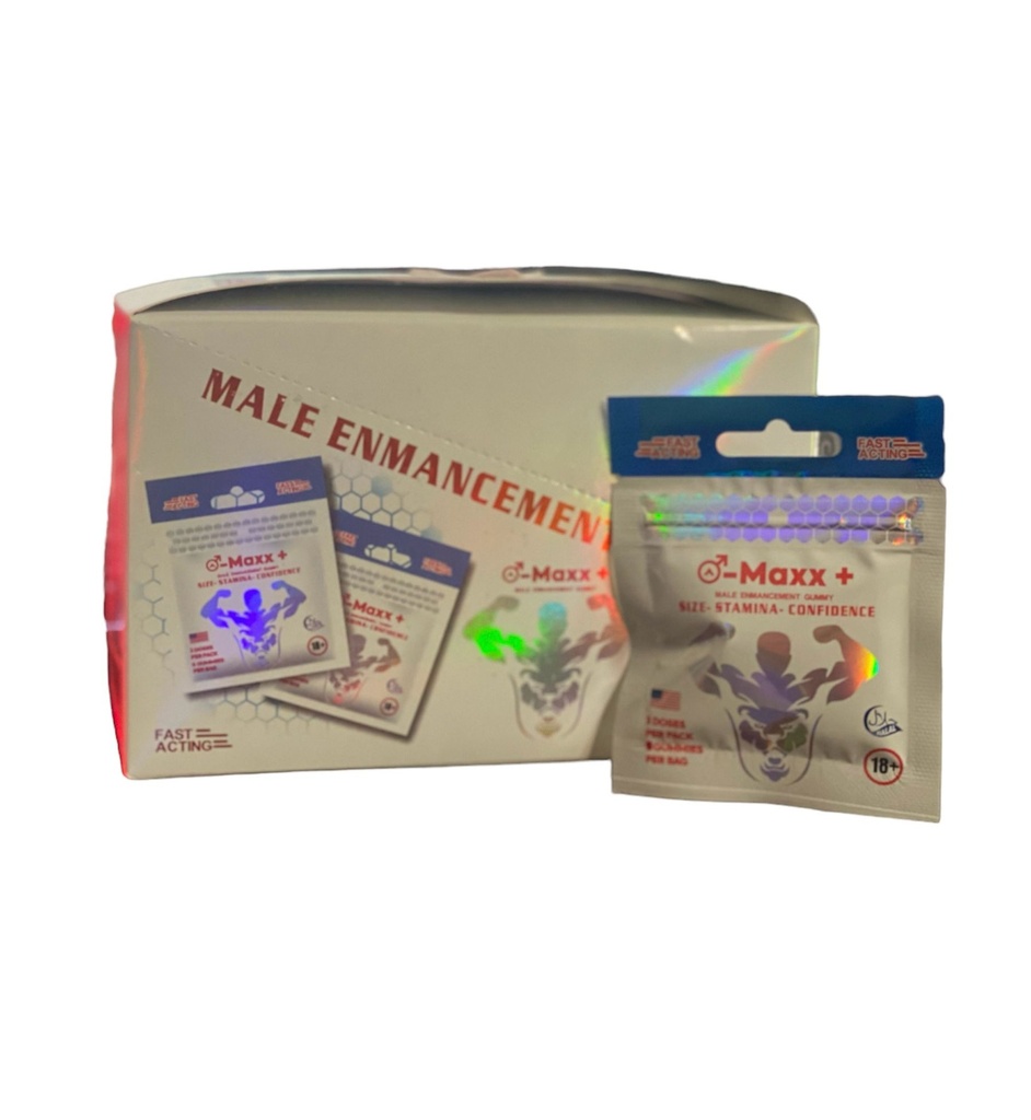 MAX PLUS MALE ENHANCEMENT GUMMIES 3PK 24CT