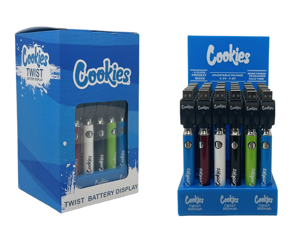 COOKIES TWIST BATTERY DISPLAY 30CT