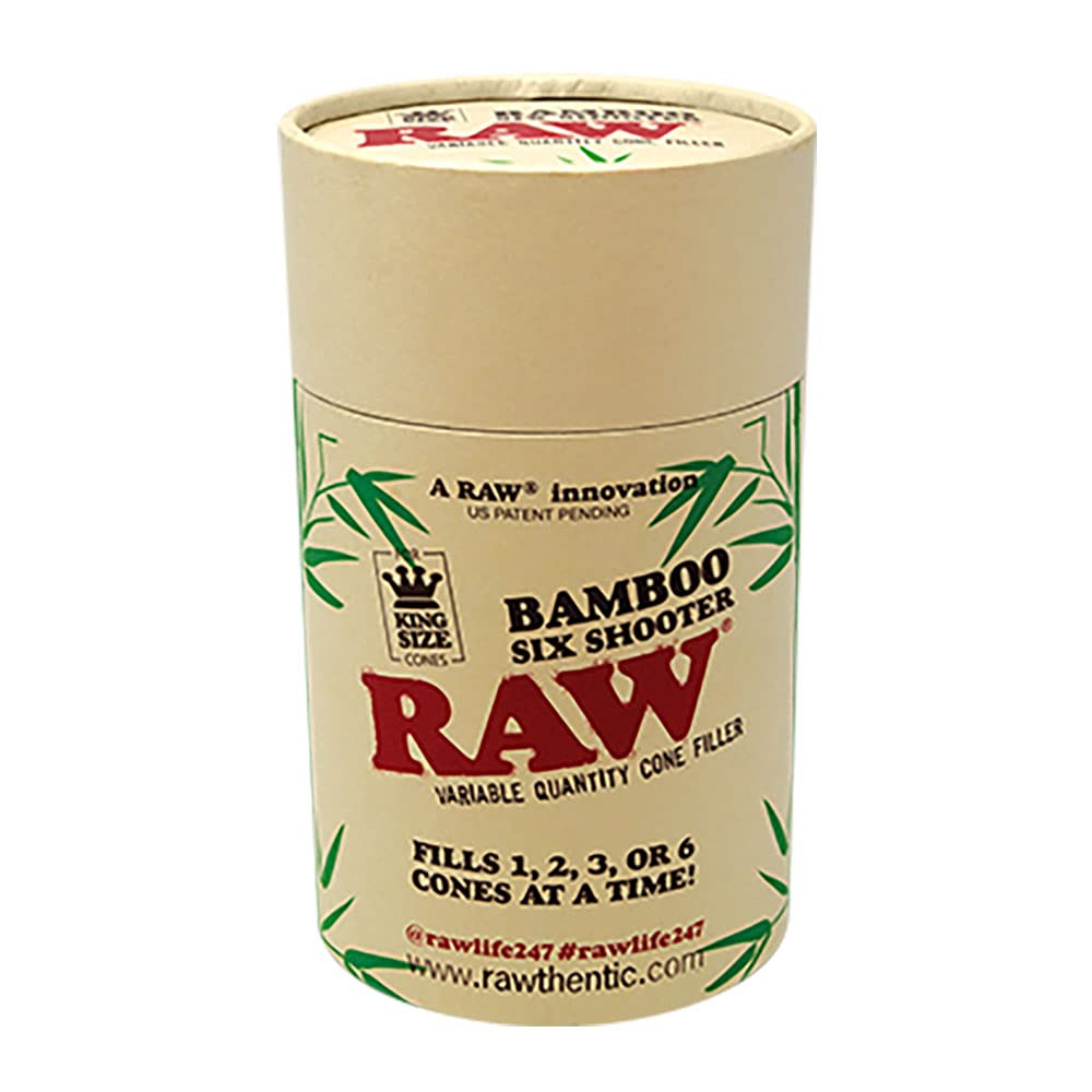 RAW BAMBOO SIX SHOOTER CONE FILLER FOR KING SIZE