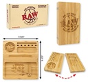 RAW X NO JUMPER BAMBOO MAGNETIC ROLLING TRAY