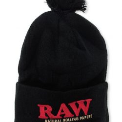 RAW X ROLLING PAPERS POMPOM BLACK HAT