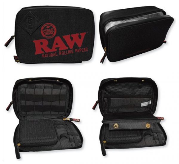 RAW X TRAPPKIT BAG WITH ZIP BLACK