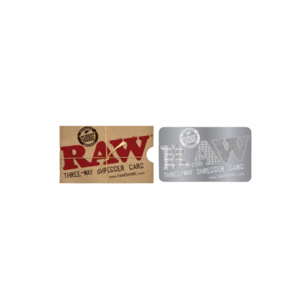 RAW THREE WAY SHREDDER CARD