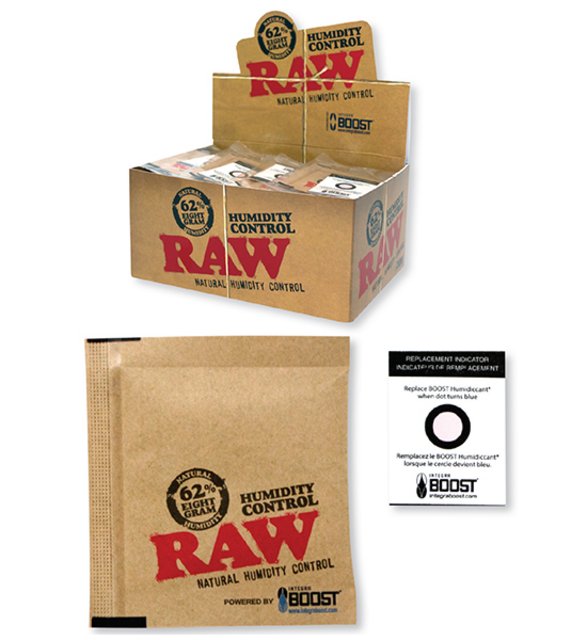 RAW HUMIDITY CONTROL 62% 8GM BOX OF 60