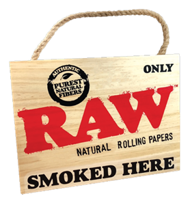 RAW PAINTED SIGN - SMOKED HERE