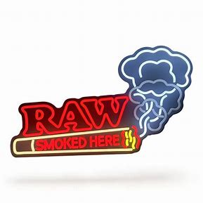 RAW GET LIT LARGE LED SIGN