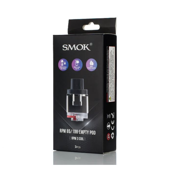 SMOK RPM 85 / 100 EMPTY POD (RPM 3 COIL) 3CT