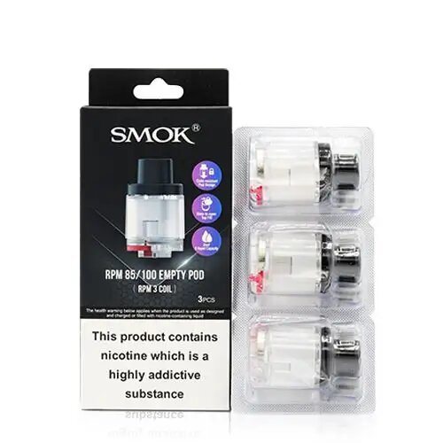 SMOK RPM 85 / 100 EMPTY POD (RPM 2 COIL) 3CT