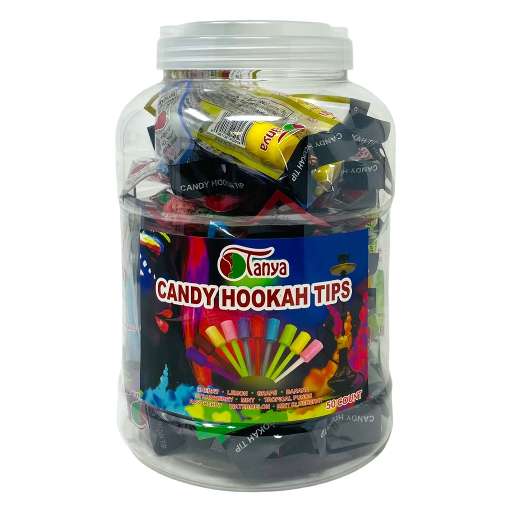 TANYA HOOKAH ASSORTED FLAVOR TIPS 50 TIPS/JAR