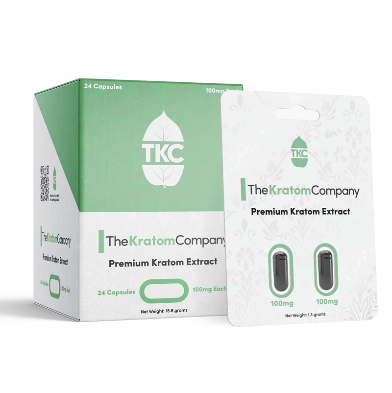 THE KRATOM COMPANY EXTRACT CAPSULES 2CT 100MG EACH **RP$17.99**