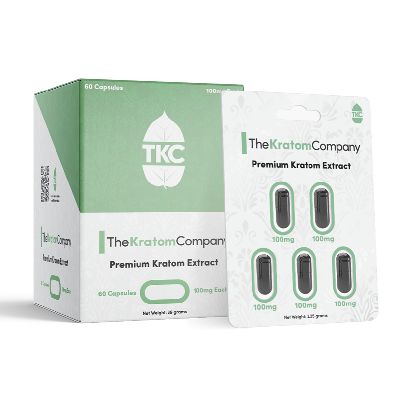 THE KRATOM COMPANY EXTRACT CAPSULES 5CT 100MG EACH **RP$34.99**