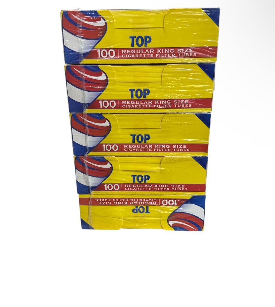 TOP PREMIUM KINGSIZE CIGARETTE TUBES 100CT PACK OF 5