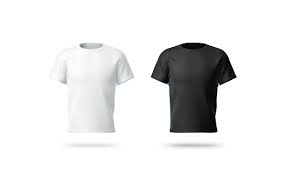 T-SHIRT BLACK - WHITE 10CT