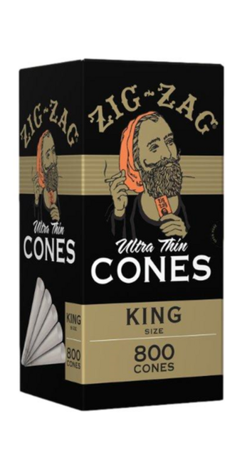 ZIG ZAG KING SIZE ULTRA THIN CONES 800CT