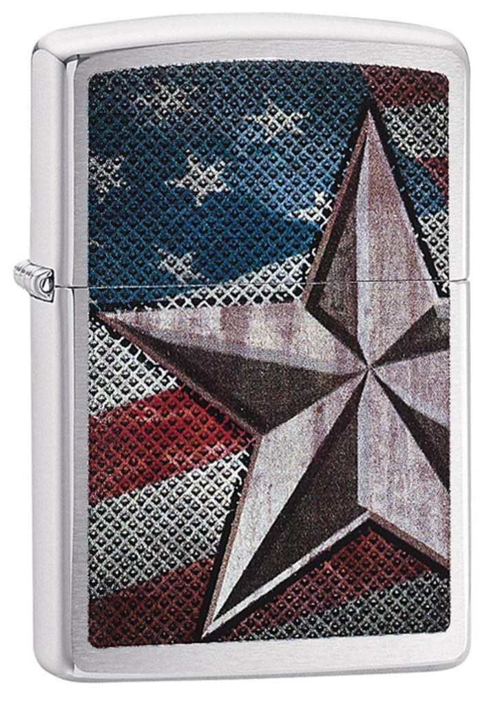 ZIPPO LIGHTER RETRO STAR DESIGN 28653