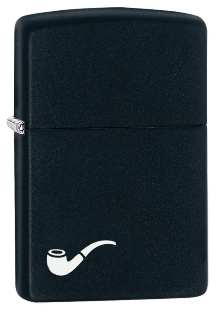 ZIPPO LIGHTER BLACK MATTE PIPE LT DESIGN 218PL