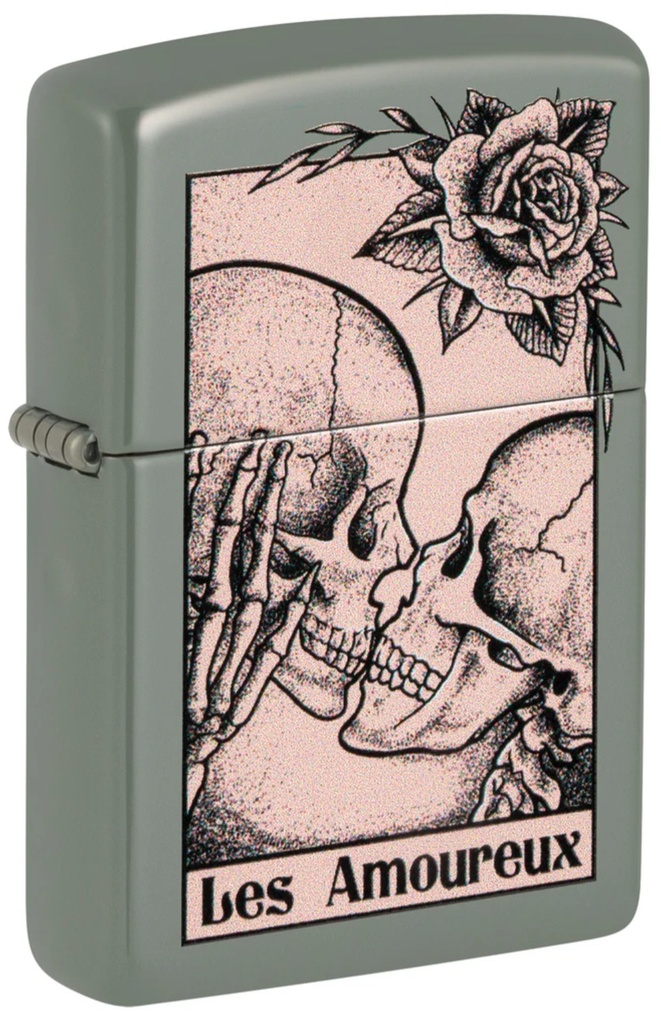 ZIPPO LIGHTER DEATH KISS DESIGN 48594