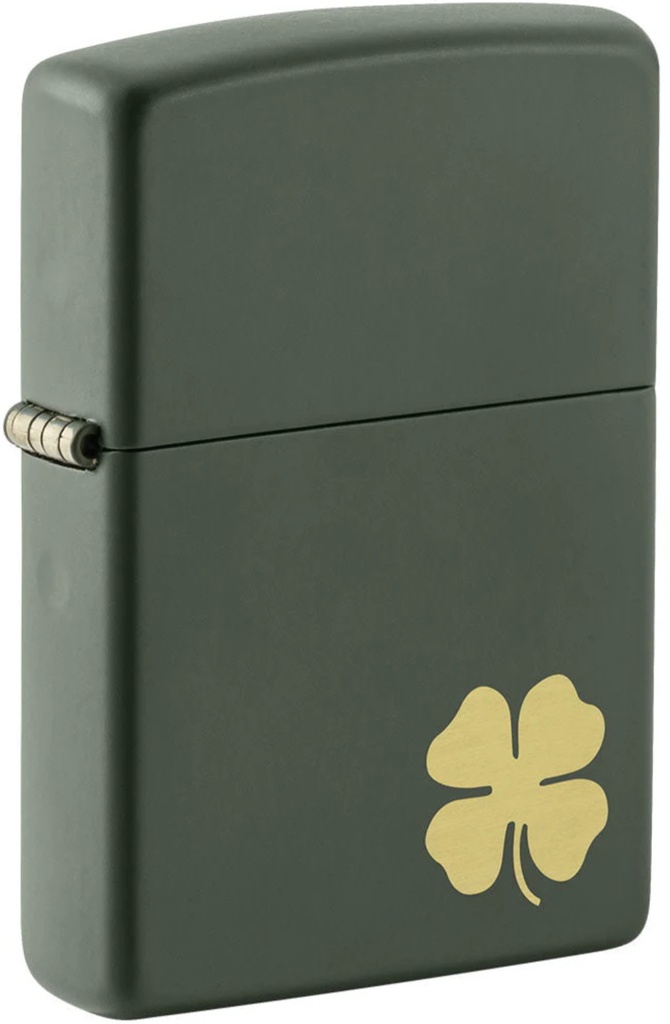 ZIPPO LIGHTER FOUR LEAF CLOVER DESIGN 49796