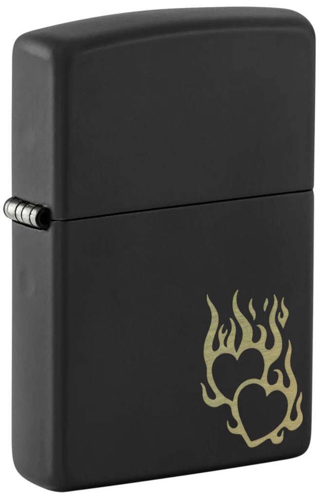 ZIPPO LIGHTER FIRE HEART DESIGN 46004