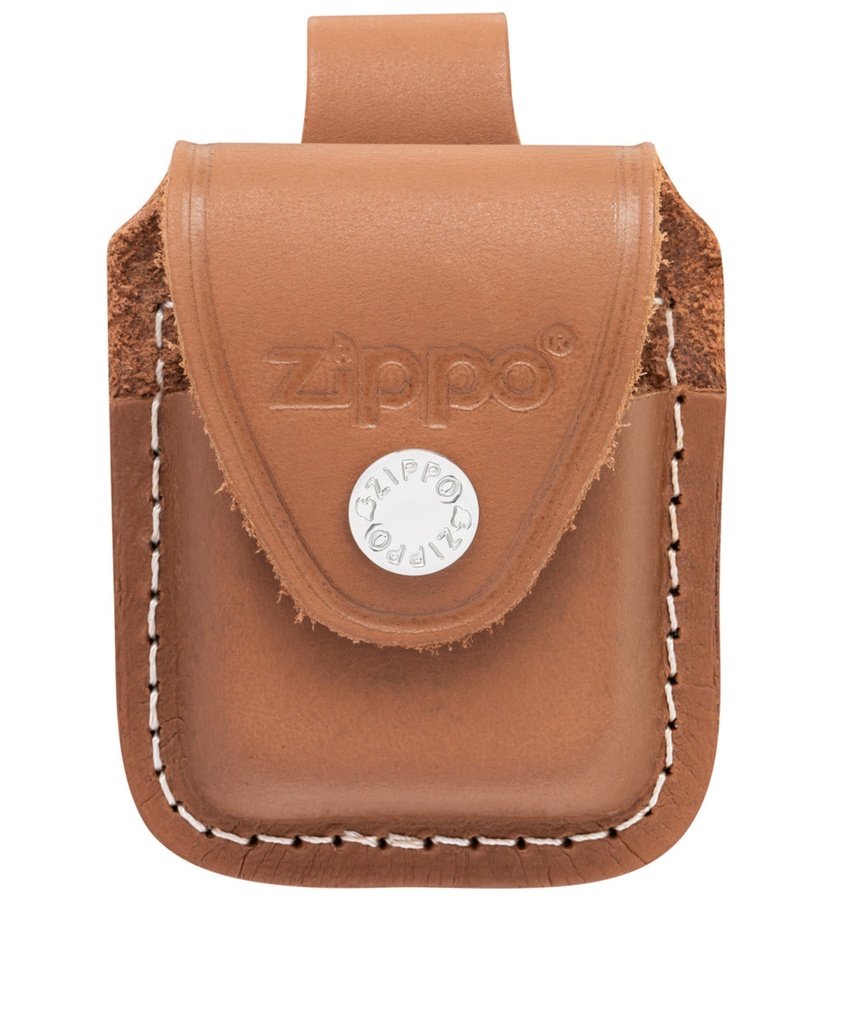 ZIPPO GENUINE LEATHER LIGHTER POUCH (CAMEL)