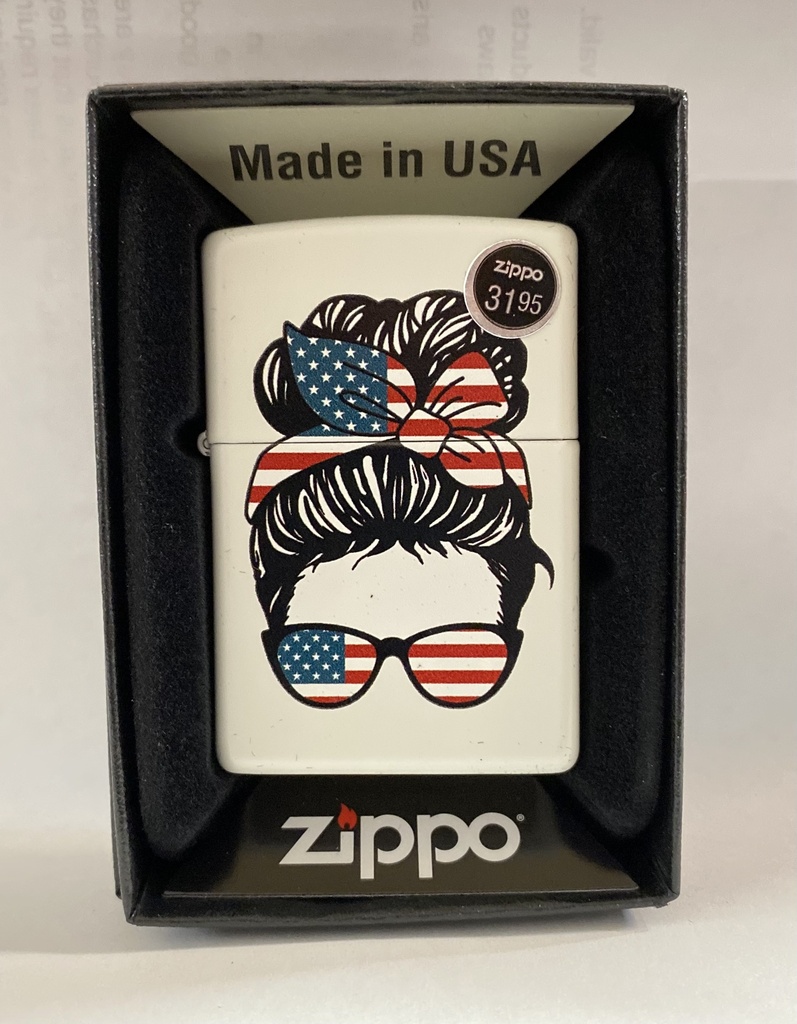 ZIPPO LIGHTER AMERICAN WOMAN DESIGN #46156