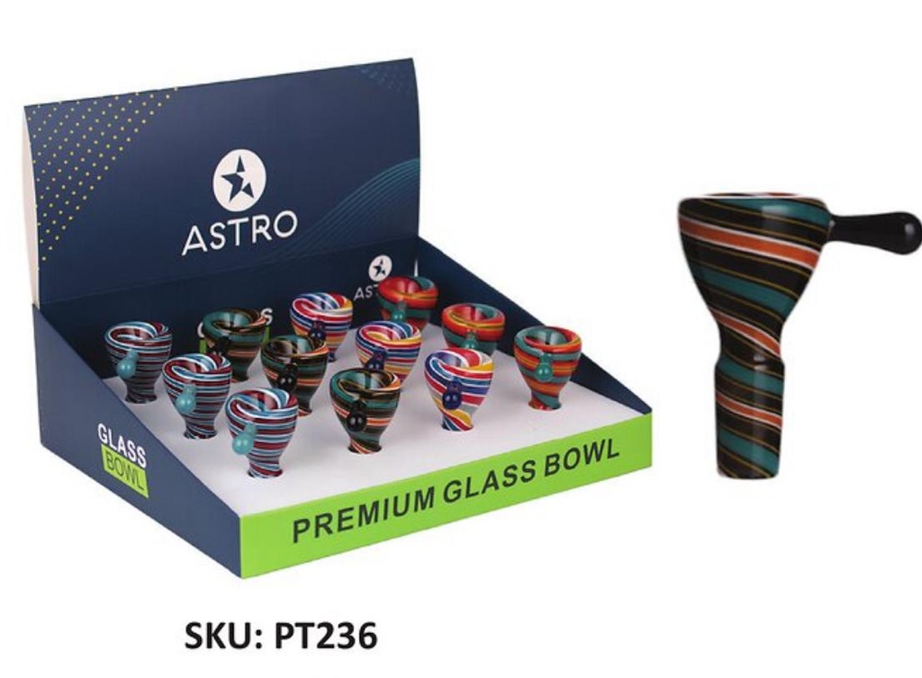 ASTRO PREMIUM GLASS BOWL 14MM 12CT