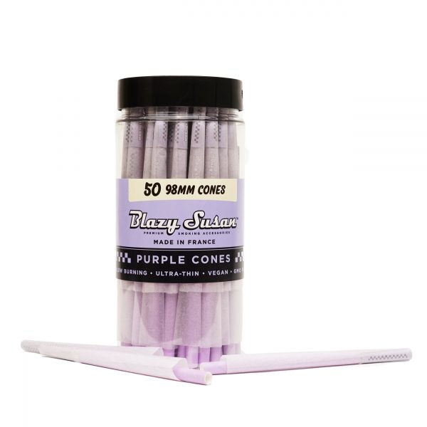 BLAZY SUSAN PURPLE CONES 50CT JAR