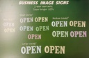 BUSINESS IMAGE SIGN LED (OPEN) DESIGN