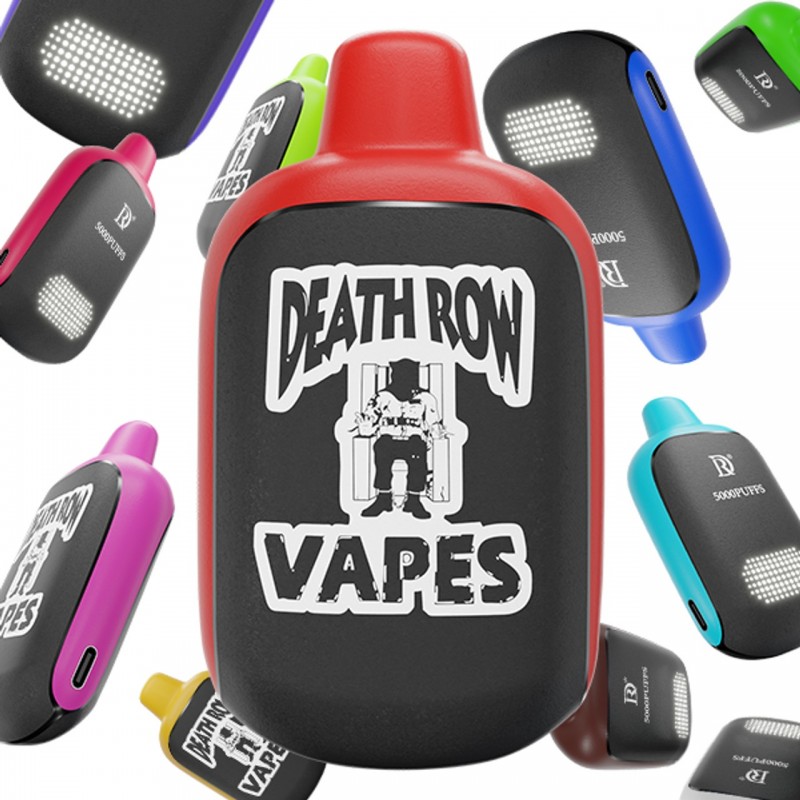 DEATH ROW VAPES 5% DISPOSABLE 5000 PUFFS BOX OF 5