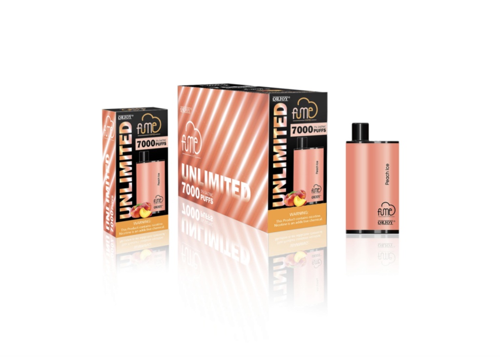 FUME UNLIMITED 7K PUFFS (QRJOY) 5% DISPOSABLE BOX OF 5