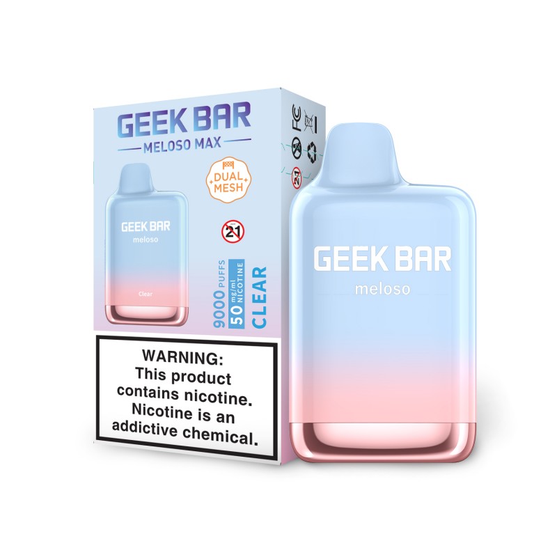 GEEK BAR MELOSO MAX 5% DISPOSABLE 9000 PUFFS BOX OF 5