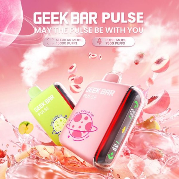 GEEK BAR PULSE 5% DISPOSABLE 15000 PUFFS BOX OF 5