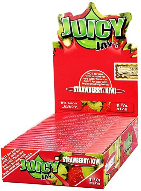 JUICY JAY 1.25 FLAVORED ROLLING PAPER BOX OF 24