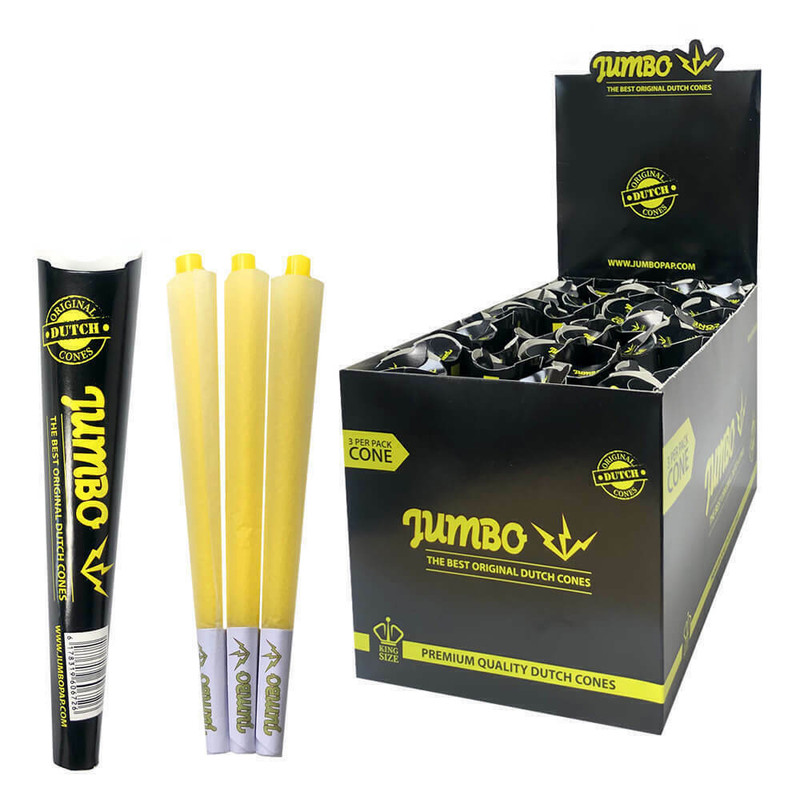 JUMBO KING SIZE DUTCH CONES 3CT BOX OF 32 [1CT/00BX]