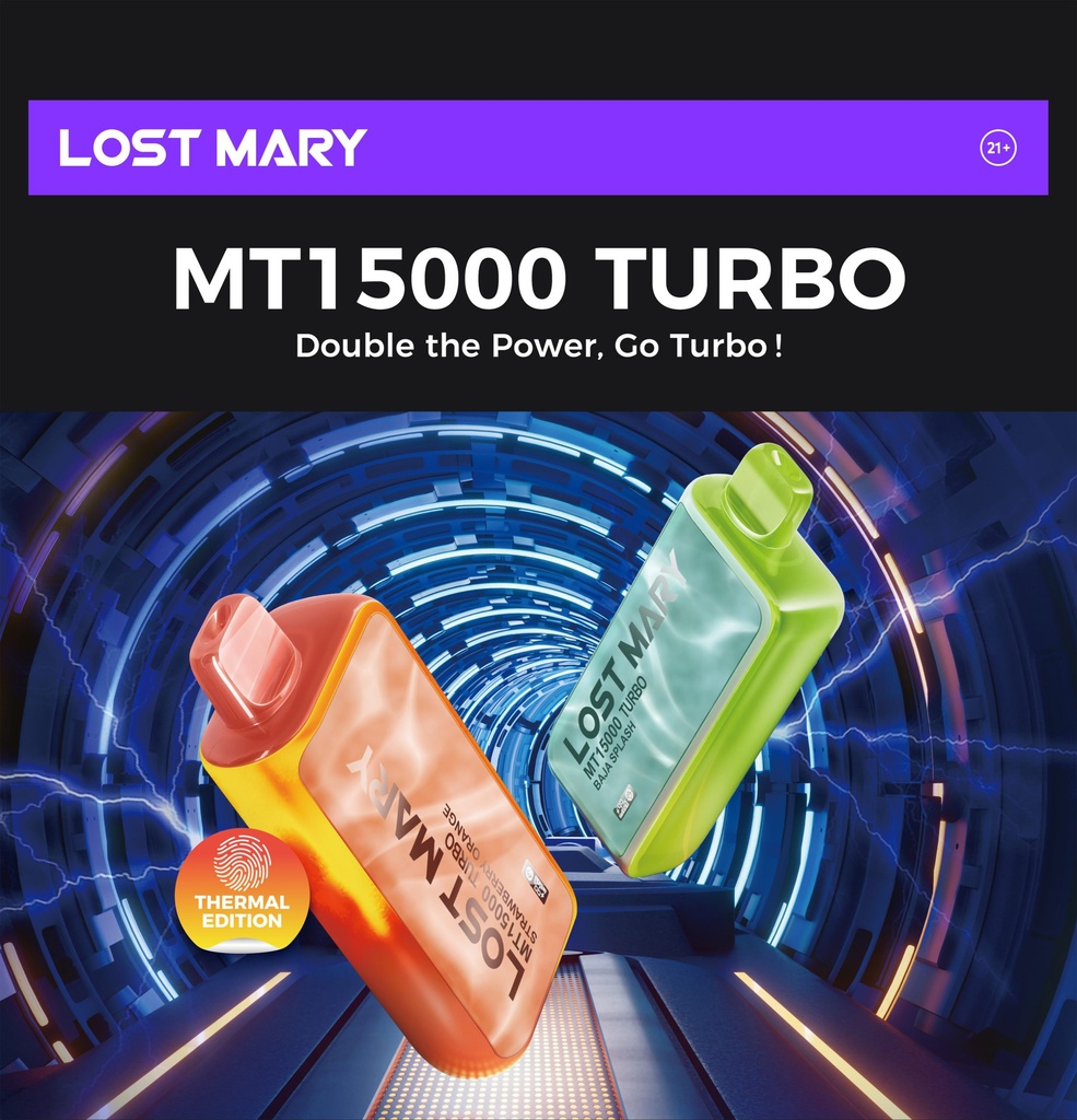 LOST MARY MT15000 TURBO 5% DISPOSABLE BOX OF 5