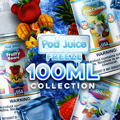 POD JUICE SYNTHETIC NICOTINE 100ML FREEZE FLAVOR