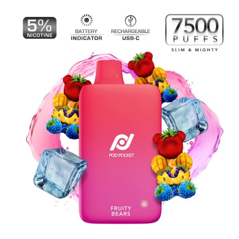 POD POCKET 7500 PUFFS 10PK