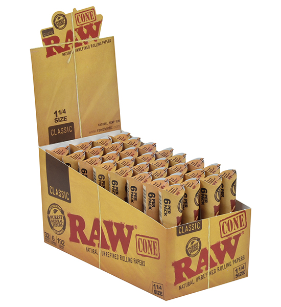 RAW CONES BOX OF 32