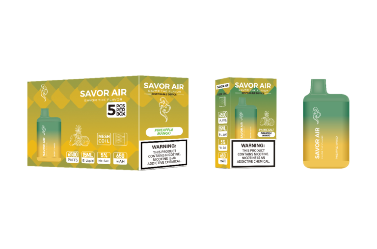 SAVOR AIR DISPOSABLE 5% 5 PACK 6500PUFFS